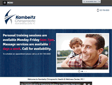 Tablet Screenshot of kambeitzchiropractic.com
